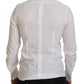 Elegant White Slim Fit Dress Shirt