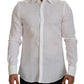 Elegant White Martini Dress Shirt