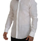 Elegant White Martini Dress Shirt