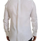 Elegant White Martini Dress Shirt
