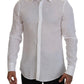 Elegant White Martini Dress Shirt