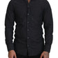 Elegant Polka Dot Cotton Dress Shirt