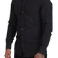 Elegant Polka Dot Cotton Dress Shirt