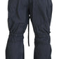 Elegant Blue Washed Cotton Pants