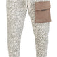 Elegant White Cotton Blend Trousers