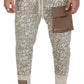 Elegant White Cotton Blend Trousers