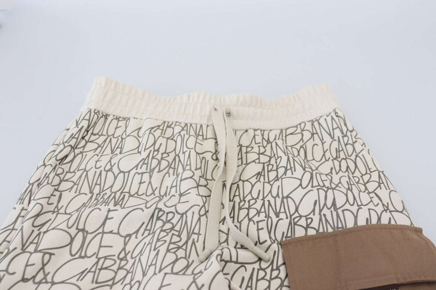 Elegant White Cotton Blend Trousers