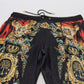 Sleek Black Silk Italian Dress Pants