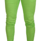 Elegant Light Green Cotton Chinos