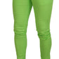 Elegant Light Green Cotton Chinos