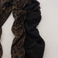 Exquisite Leopard Print Cotton Jeans
