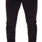 Elegant Brown Silk Blend Trousers