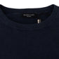 Elegant Blue Cotton Pullover Sweater