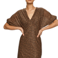 Elegant V-Neck Patterned Summer Dress