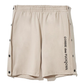 Beige Stretch Cotton Bermuda Shorts
