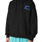 Sleek Cotton Hooded Sweatshirt with Logo Print