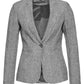 Chic Check Pattern Linen Jacket