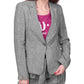 Chic Check Pattern Linen Jacket