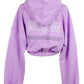 Vibrant Purple Hooded Sweatshirt