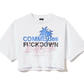 Eloquent Sleeveless Logo Tee in White