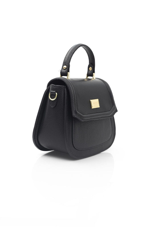 Black Leather Women Handbag