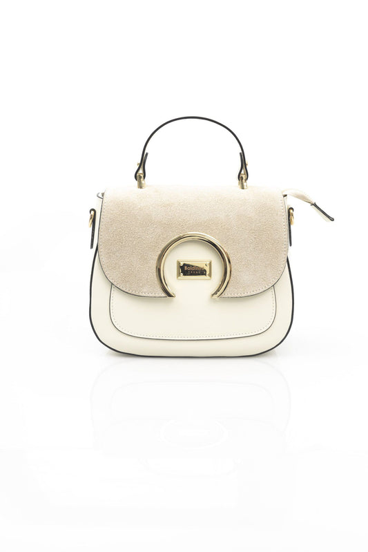 White Leather Women Shoulder Bag