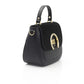 Black Leather Women Shoulder Bag