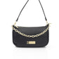 Black Leather Women Shoulder Bag