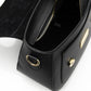 Black Leather Women Shoulder Bag