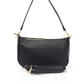 Black Leather Women Shoulder Bag