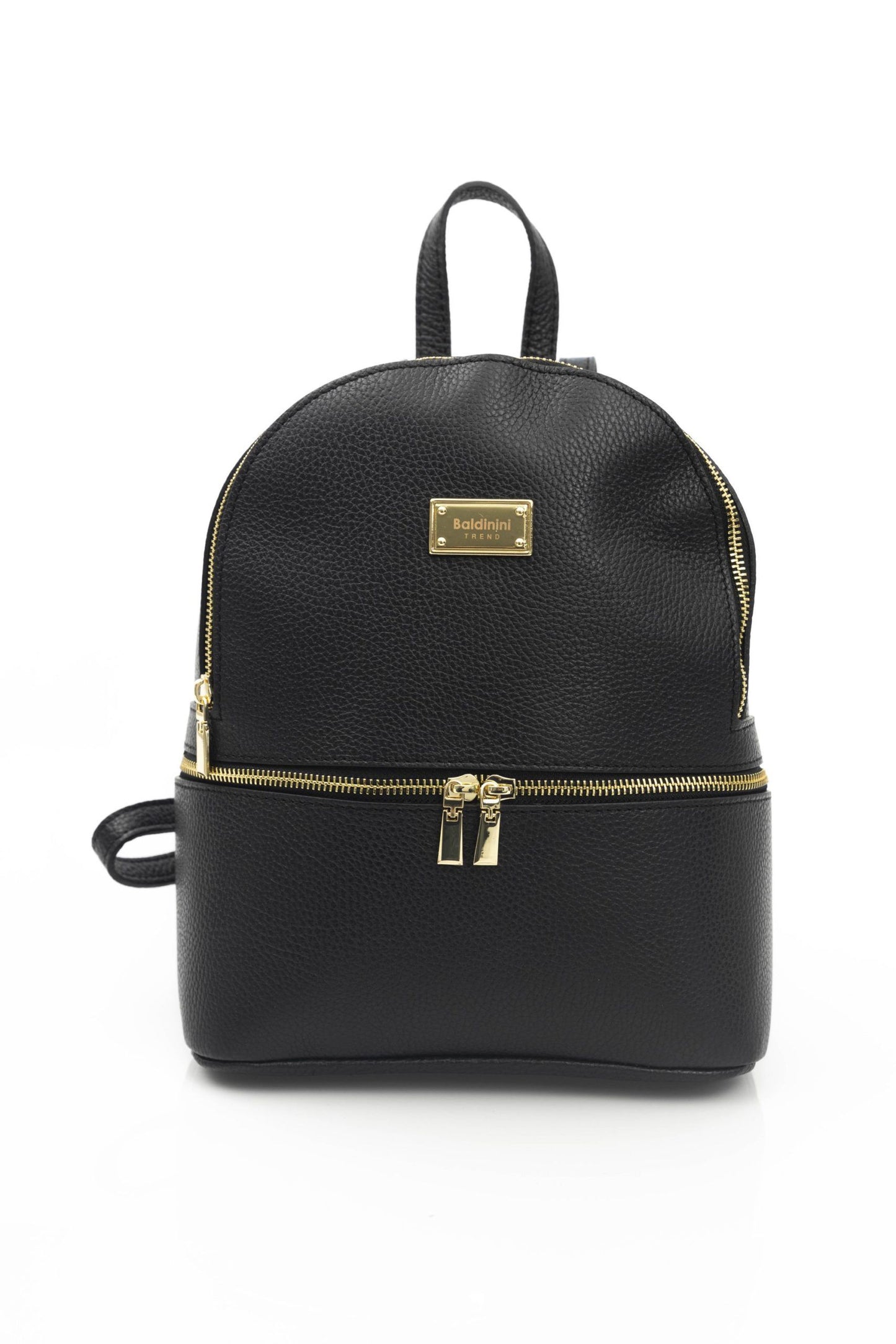 Black Cow Leather Women Backpack