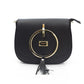 Black Leather Women Crossbody Bag