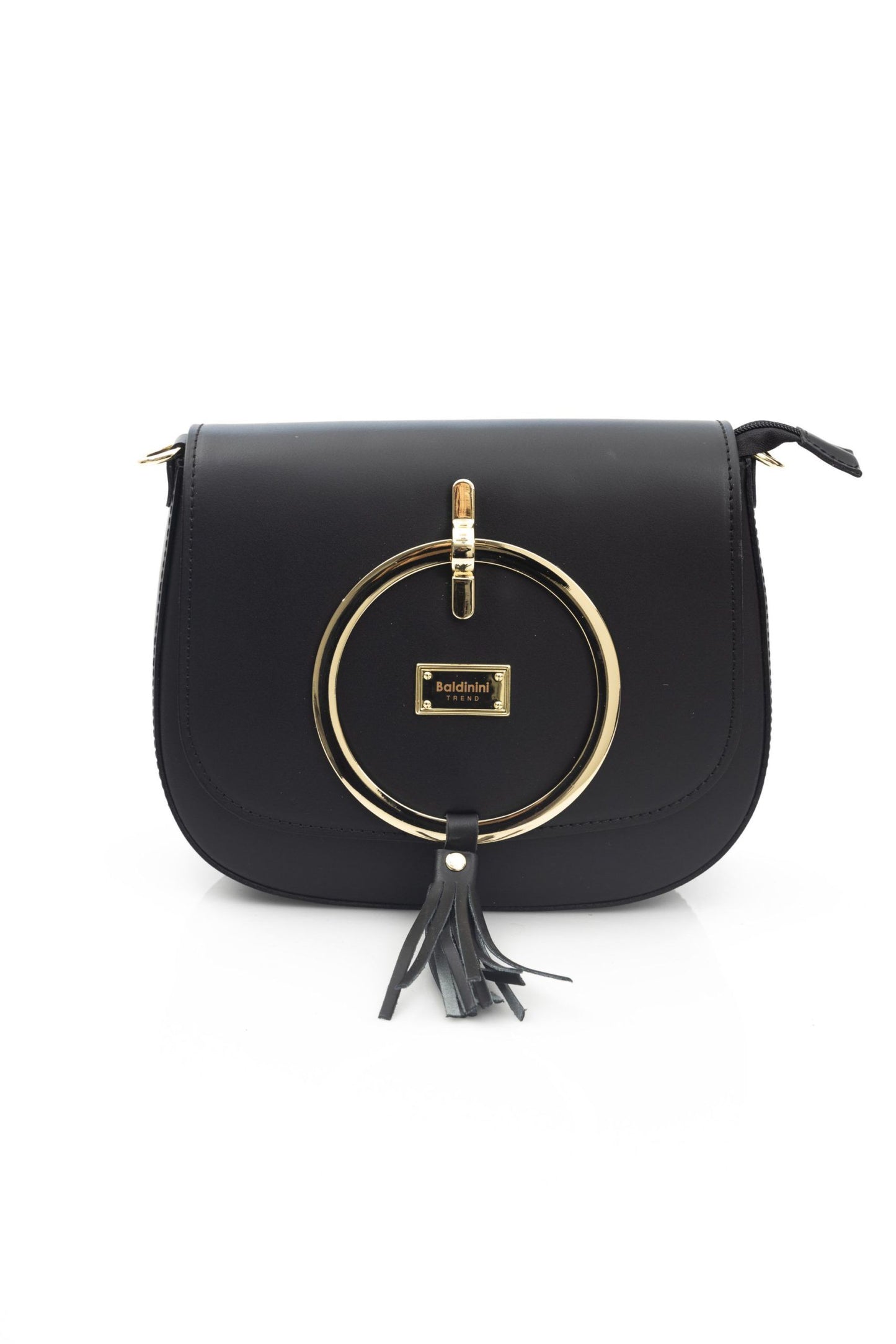 Black Leather Women Crossbody Bag