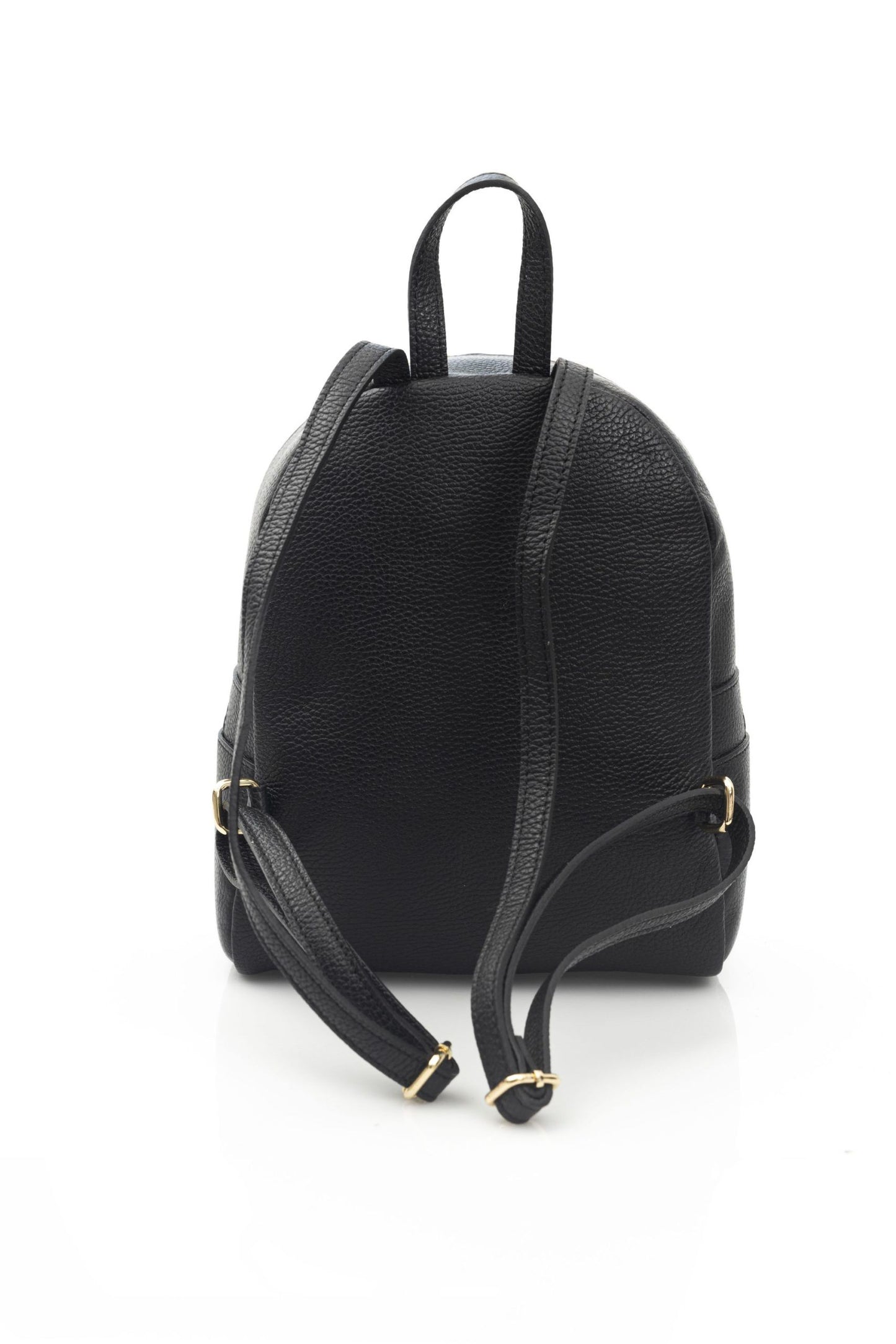 Black Cow Leather Women Backpack