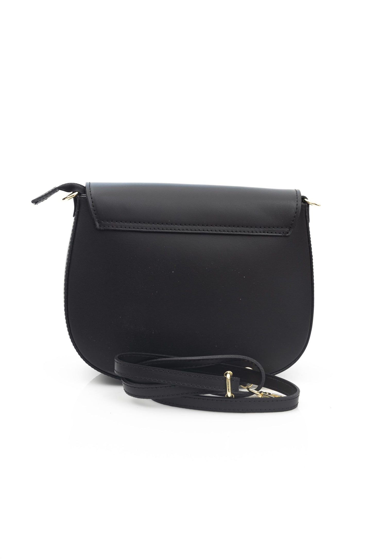 Black Leather Women Crossbody Bag