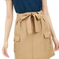 Chic Linen-Blend Skirt with Stylish Pockets