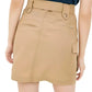 Chic Linen-Blend Skirt with Stylish Pockets