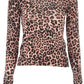 Leopard Charm Wide Neck Sweater