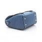 Blue Leather Women Handbag