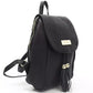 Black Cow Leather Women Backpack