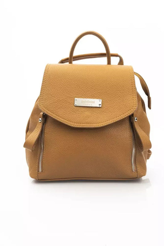 Brown Cow Leather Women Backpack