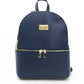 Blue Cow Leather Women Backpack