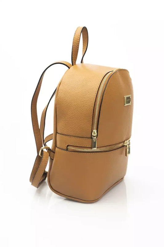 Brown Cow Leather Women Backpack