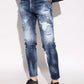 Chic Cool Guy Paint-Splattered Jeans