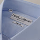 Luxurious Light Blue Cotton Martini Dress Shirt
