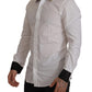 Elegant White Slim Fit Dress Shirt