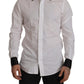 Elegant White Slim Fit Dress Shirt