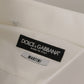 Elegant White Slim Fit Cotton Dress Shirt