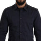 Dark Blue Slim Fit Dress Shirt