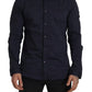 Dark Blue Slim Fit Dress Shirt